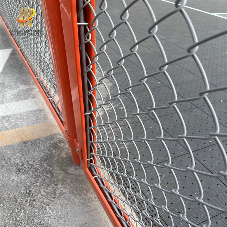 橙色室外篮球场围网案例图片3