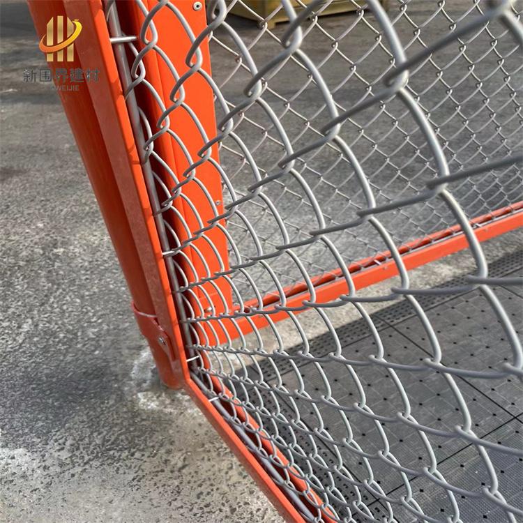 橙色室外篮球场围网案例图片4